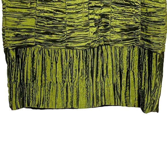 Jessica McClintock Strapless Ruched Mini Dress Cocktail 2 Green Zip Back Hoco - Picture 7 of 11